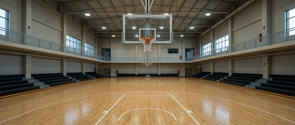 Lege basketbalzaal